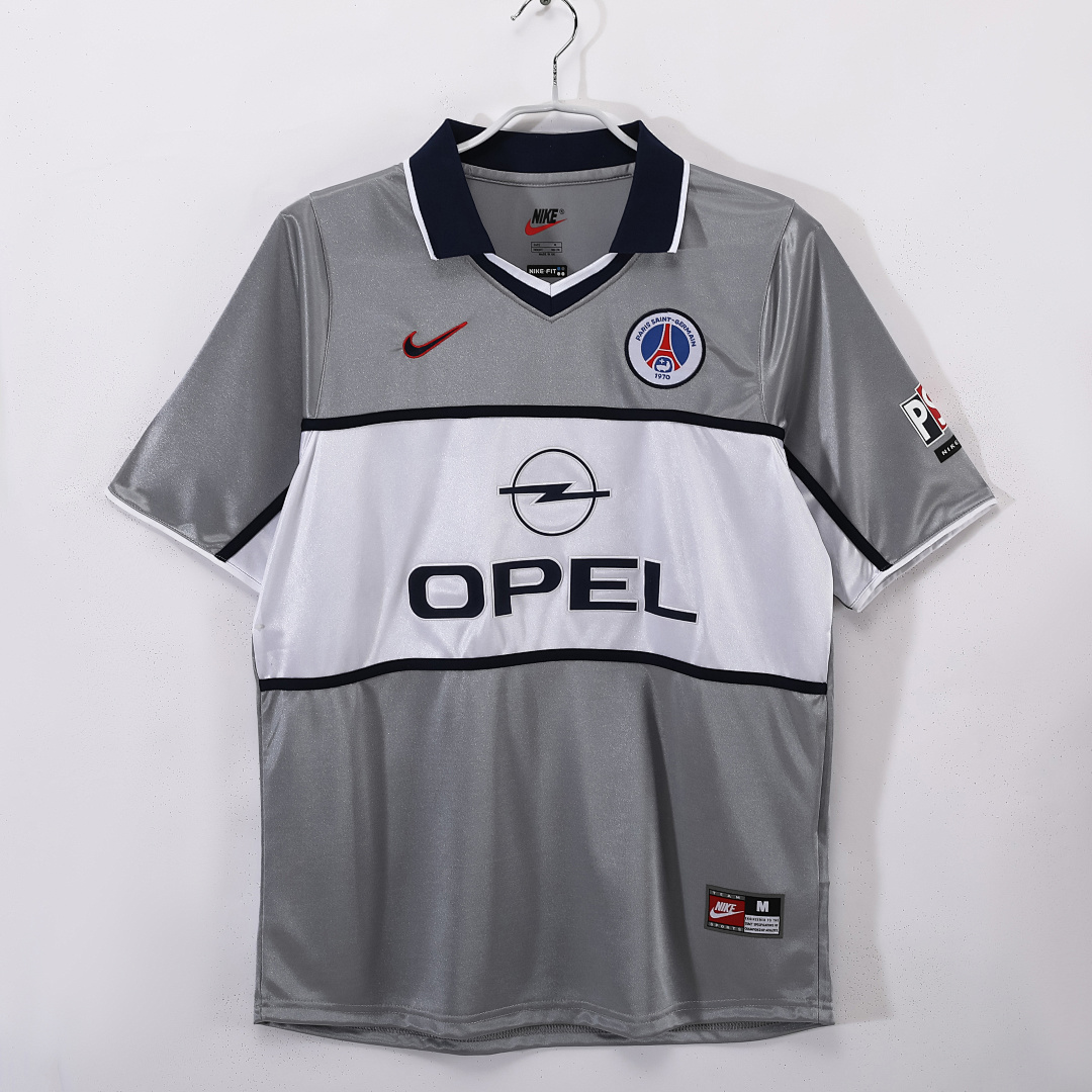 Camiseta París Visitante Solapa Gris 2000/01