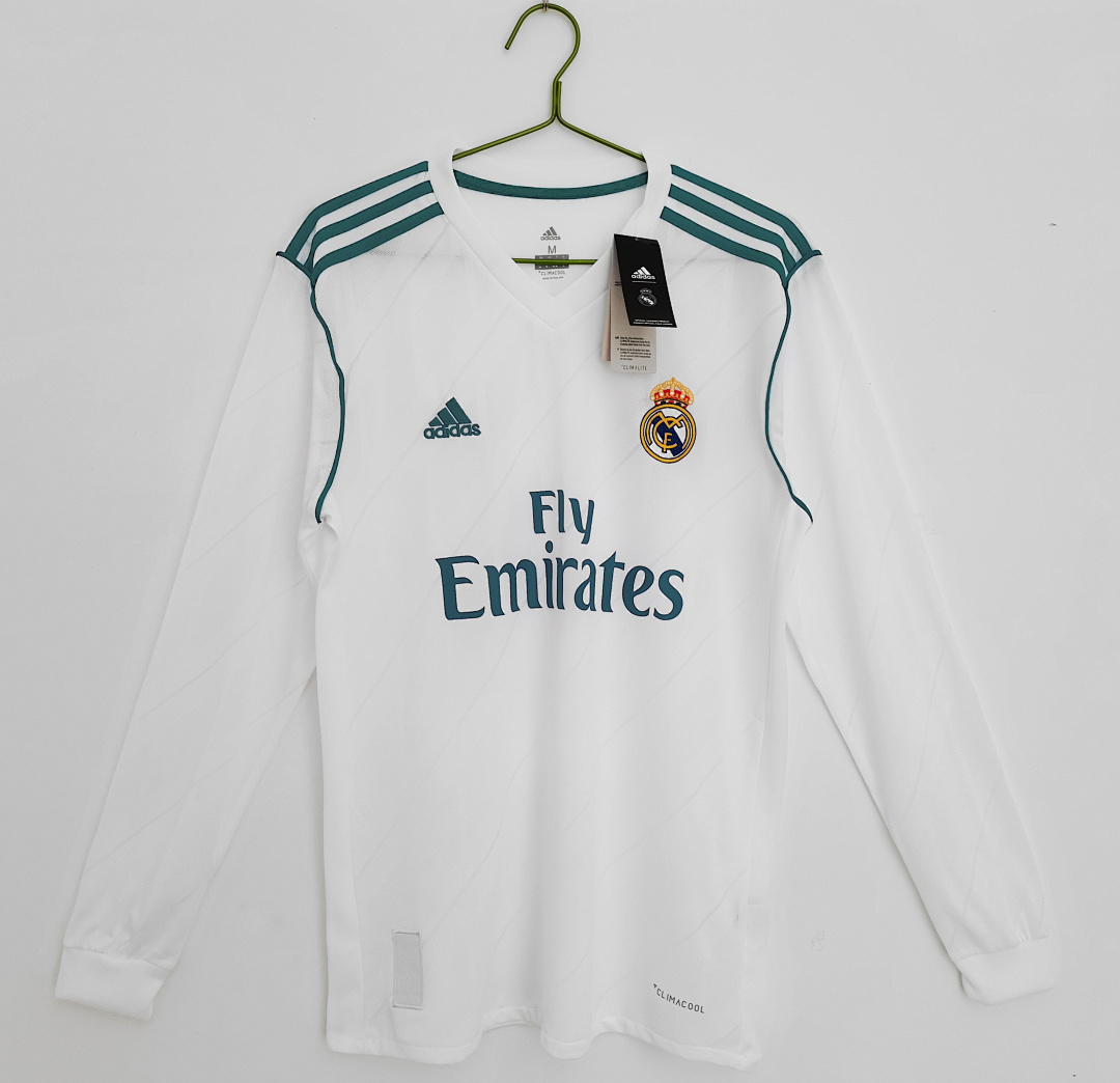 Camiseta Primer de Local Real Madrid 18 Manga Larga 2017