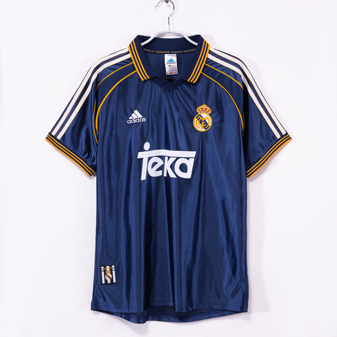 Camiseta Real Madrid Segunda Equipación Royal Blue 1998/00