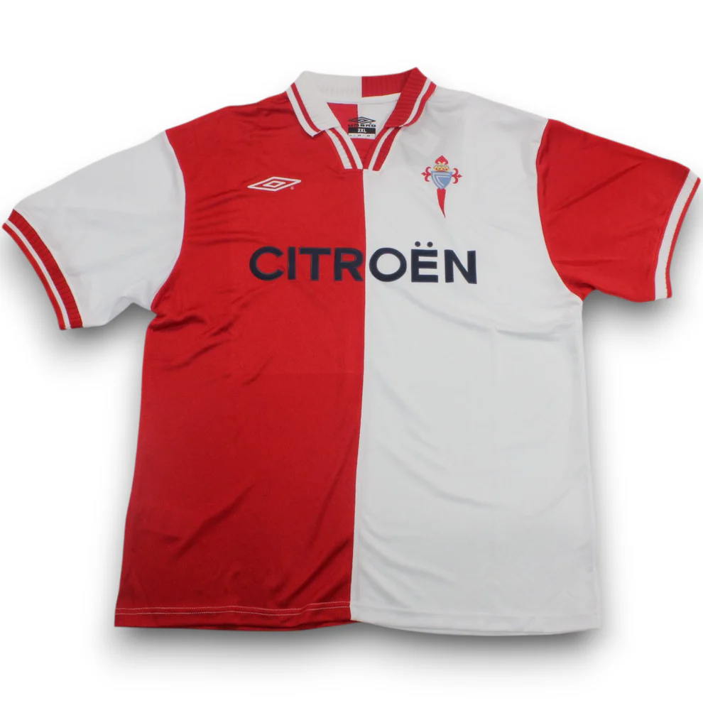 Camiseta Retro RC Celta de Vigo 2001/02 Tercera Equipación Rojo-Blanca - vista 1