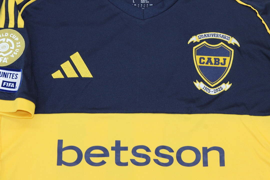 Camiseta Boca Juniors Local 2025/26 con parche Mundial de Clubes y font