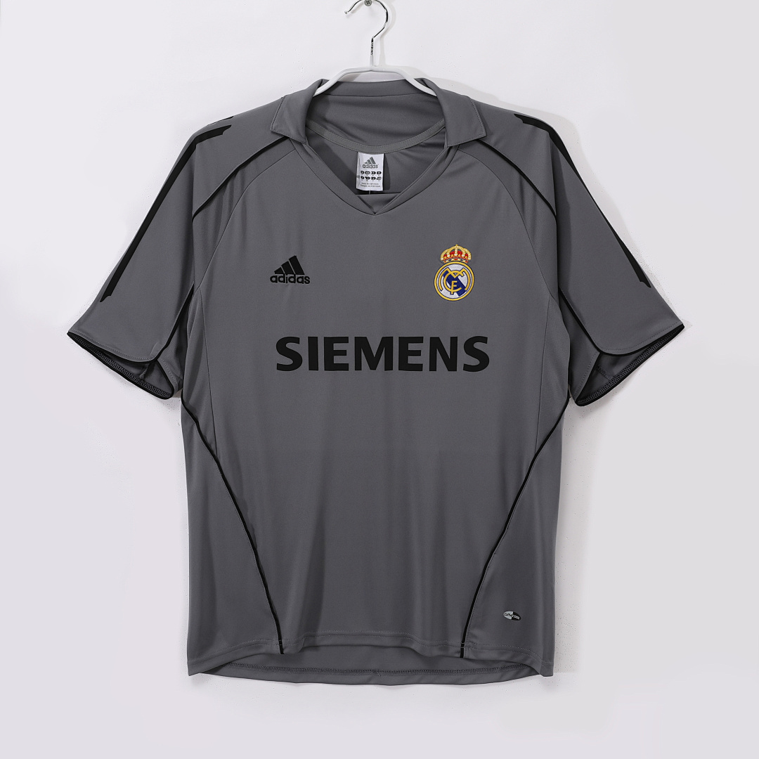 Camiseta Real Madrid Segunda Equipación Gris 2005/06