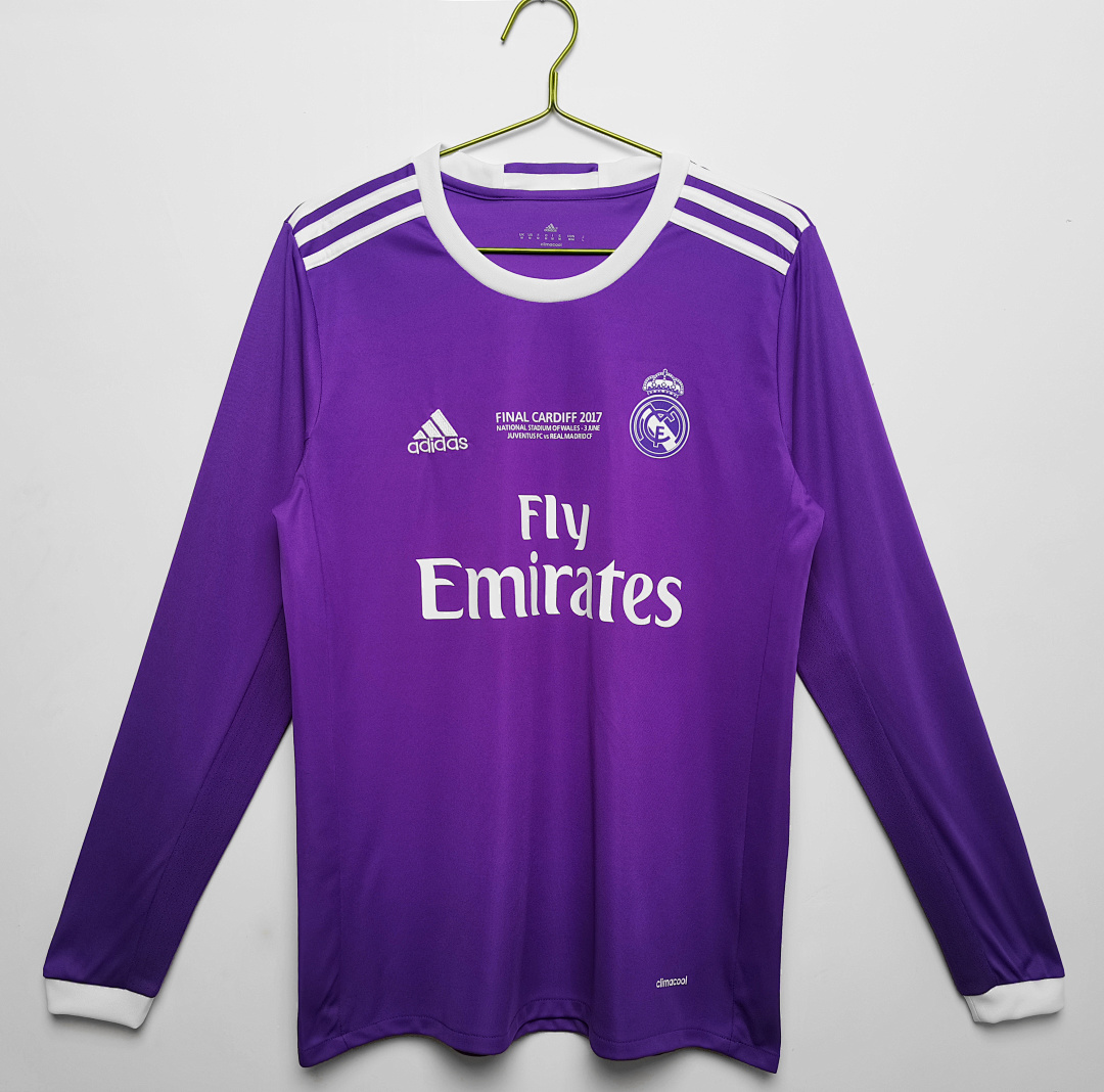 Camiseta Real Madrid Visitante Manga Larga 2016/17