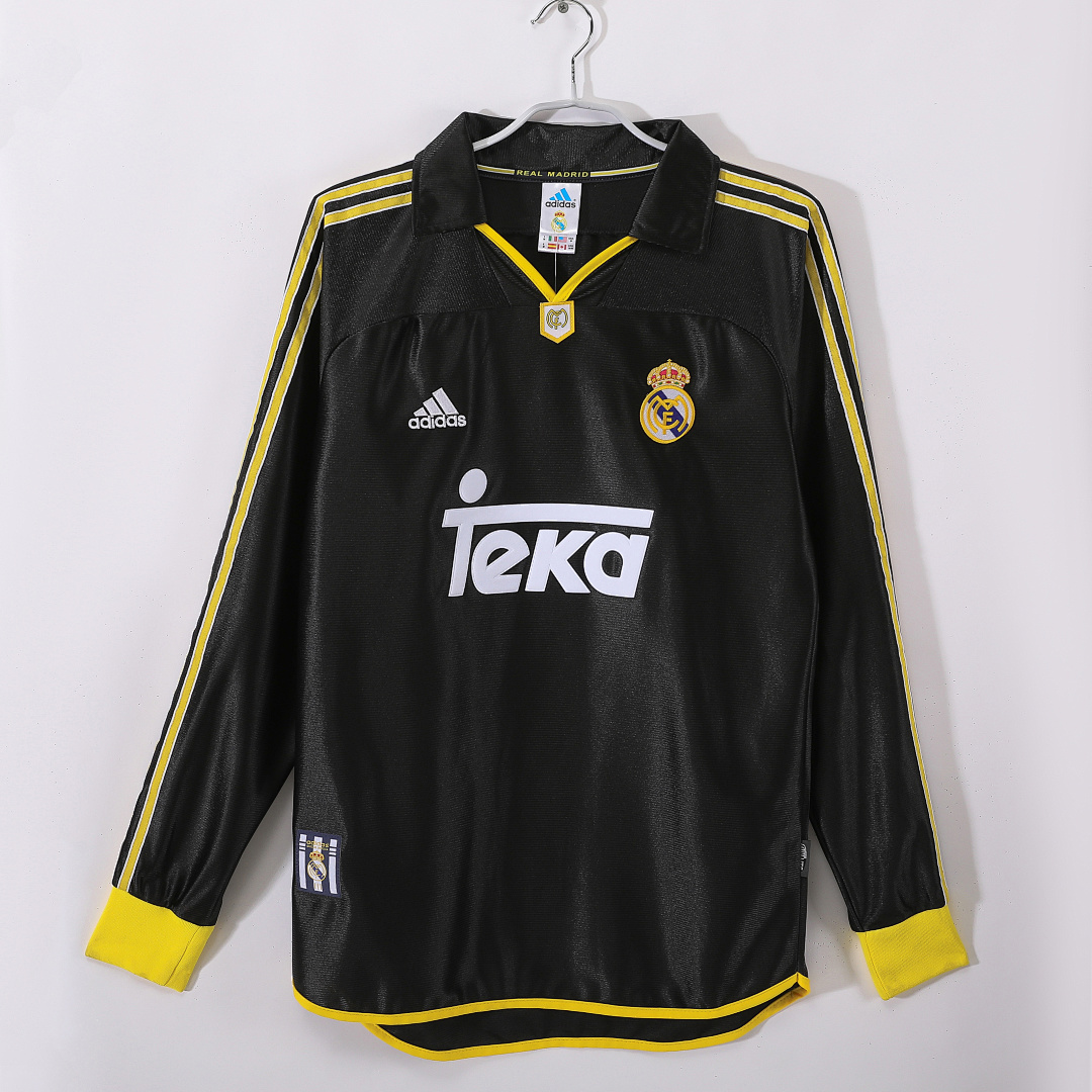 Camiseta Real Madrid Visitante Manga Larga 1999/01