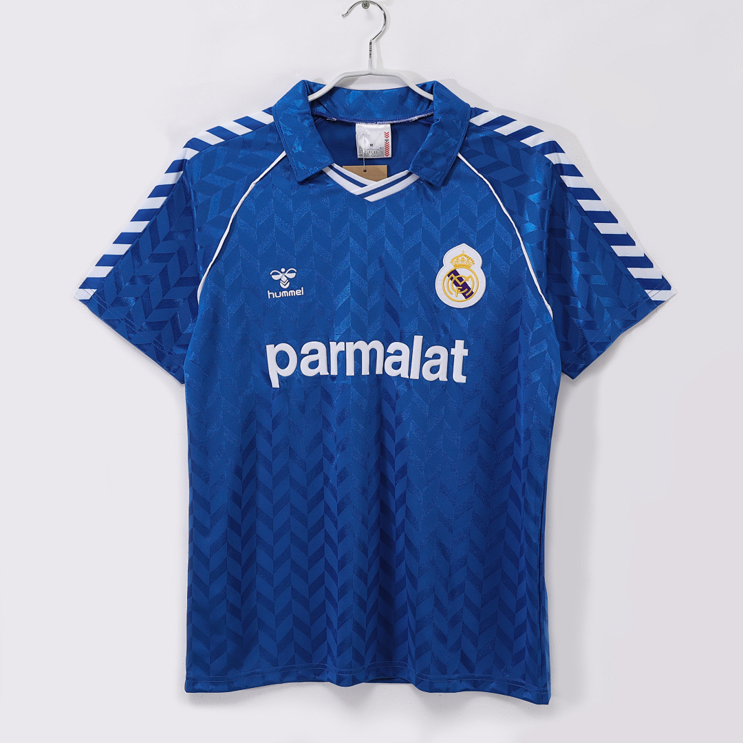 Camiseta Real Madrid Visitante Azul 1986/87