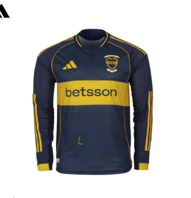 Camiseta Boca Juniors Local Manga Larga Versión Jugador 2025/26